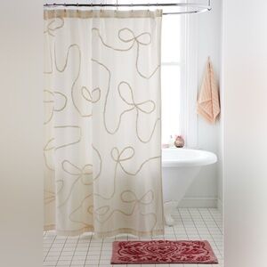 Urban Outfitters UO HOME Cream Tufted Shower Curtain NEW NWT LAST ONE